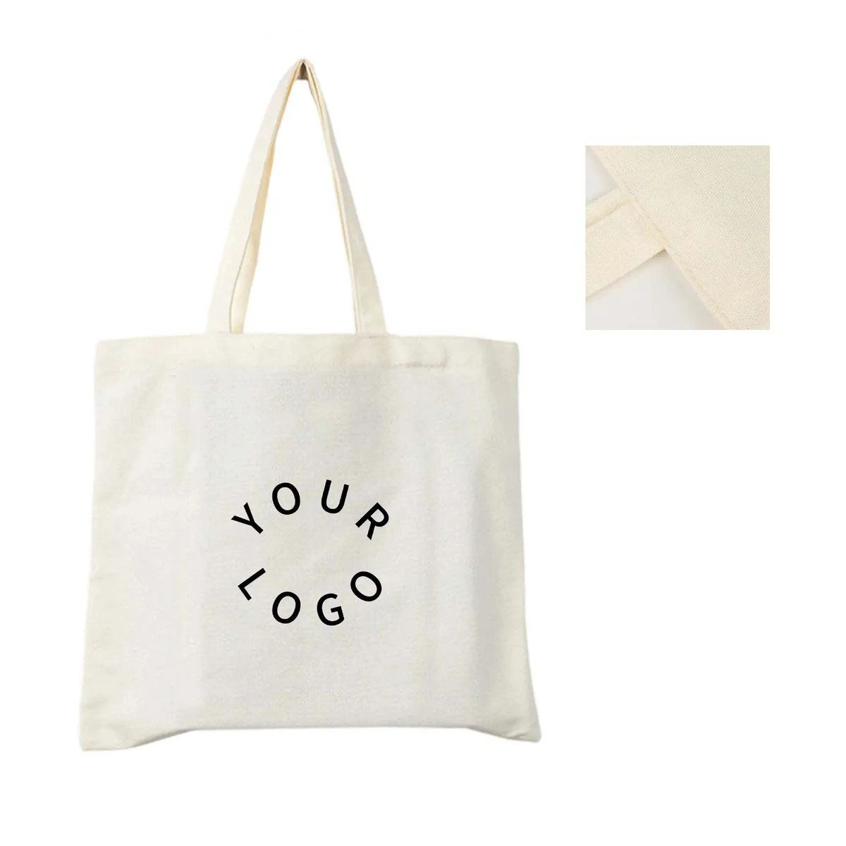 Canvas Tote Durable Cotton for Events, custom tote bag with logo imprint 1