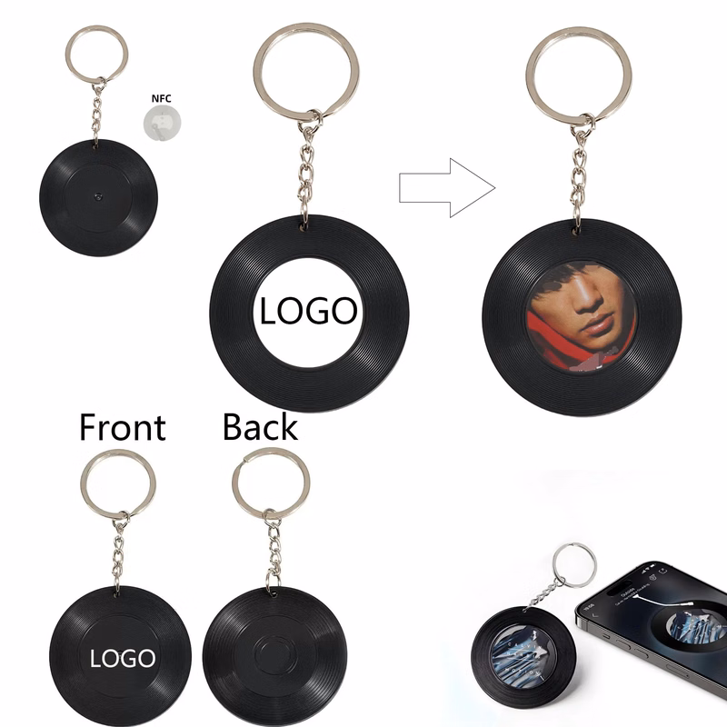 Custom Photo NFC Vinyl Keyring