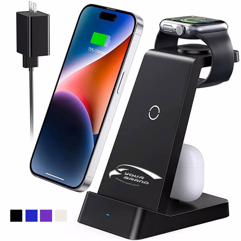 3-in-1 Phone Watch Earpods Wireless Charging Station