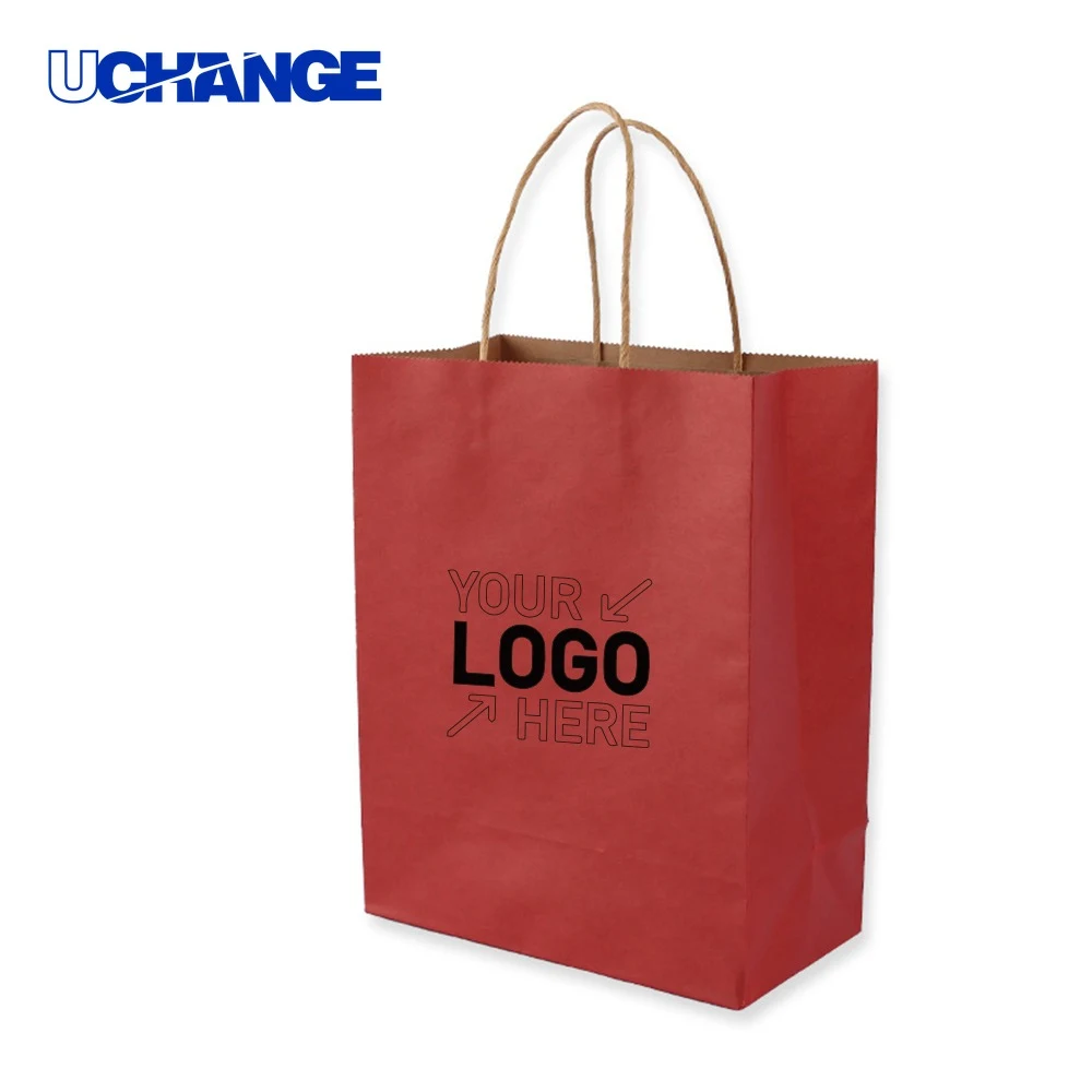 Medium Kraft Paper Brown Shopping Bag for Retail 1