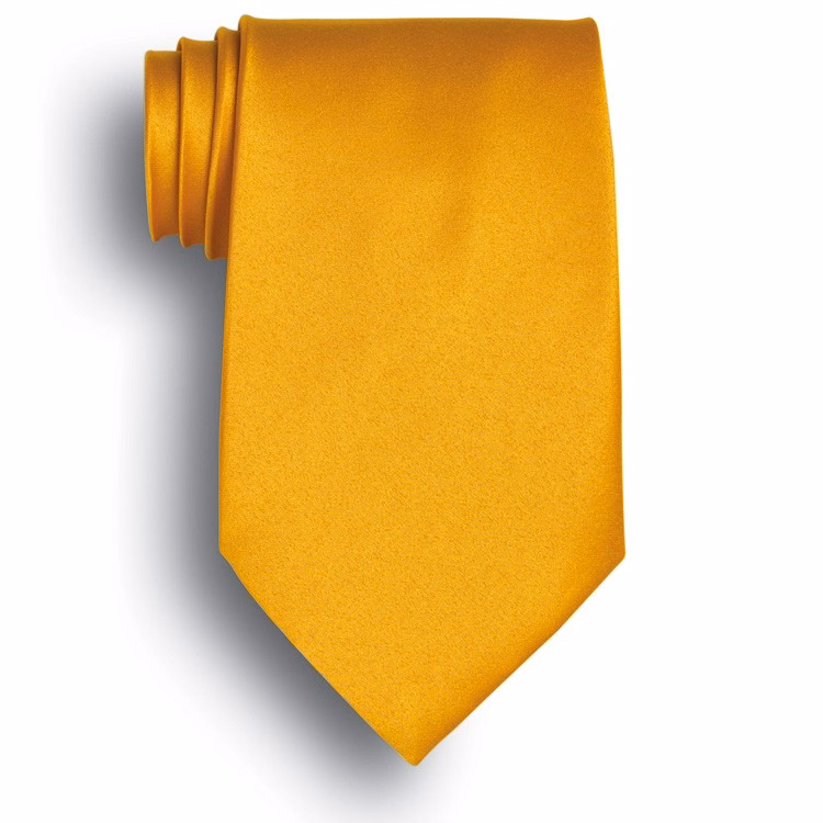 Athletic Gold Polyester Satin Tie
