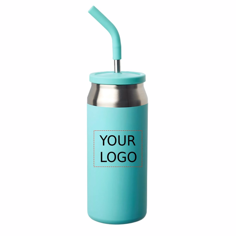 Stainless Steel Tumbler with Lid and Straw, 22 oz.