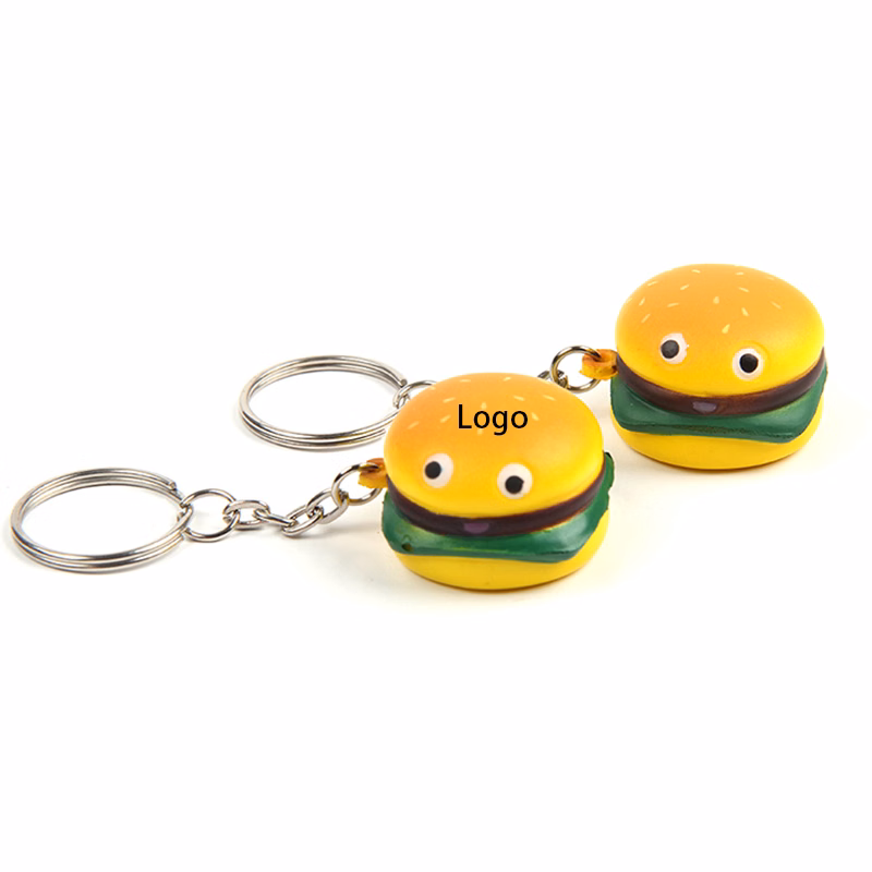 Creative Hamburger Keychain