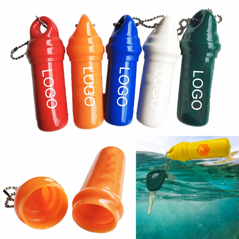 Floating Keychain With Waterproof Safety Container