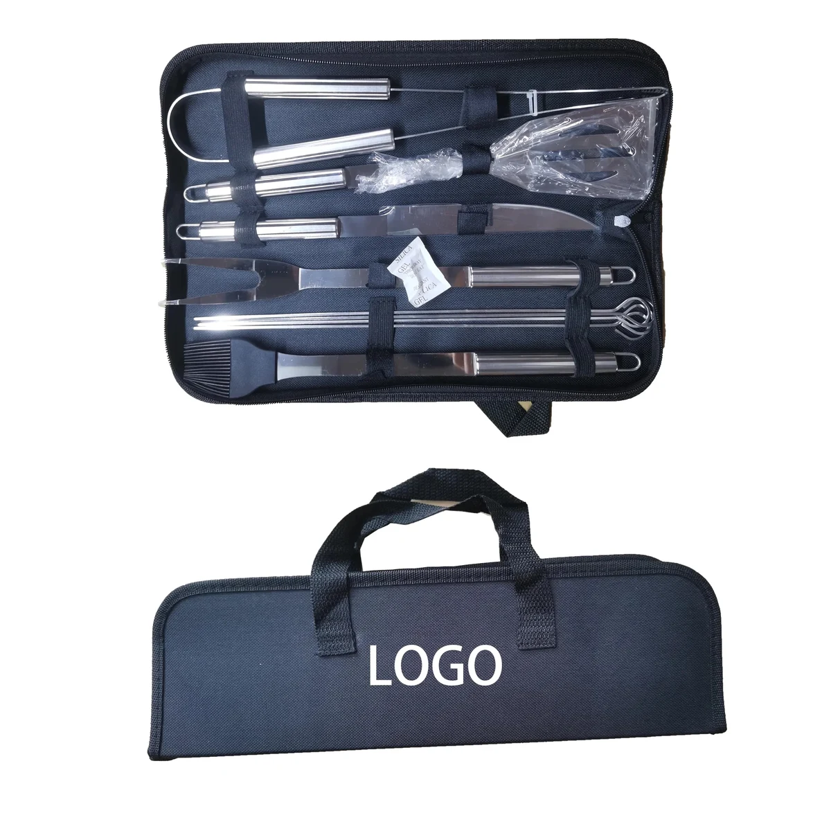 Outdoor Stainless Steel Barbecue Tool 9-Piece Set 1