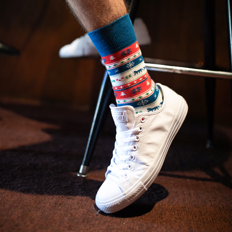 Crew Christmas Socks - Spread Holiday Cheer with Festive Footwear - American Made