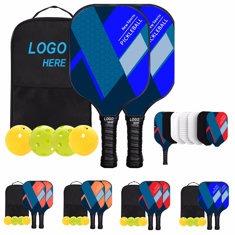 Fiberglass Pickle Ball Paddle Set Game
