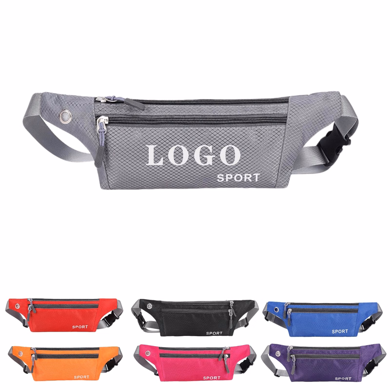 MOQ 5 pcs Multi-Pocket Travel Waist Pack