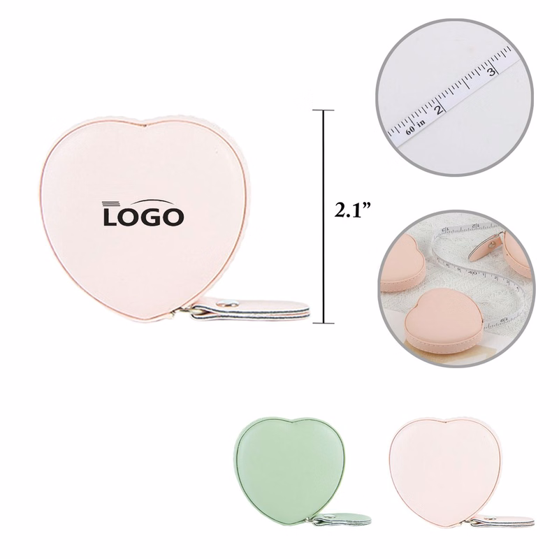 MOQ50 Heart Shaped Retractable Tape Measure
