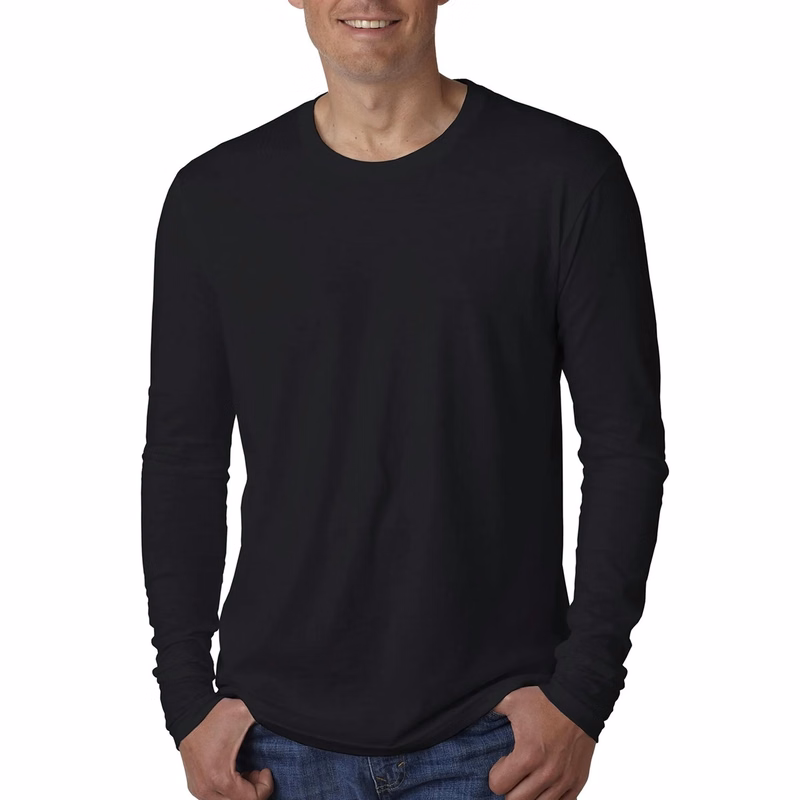 Next Level Men's Cotton Long-Sleeve Crew