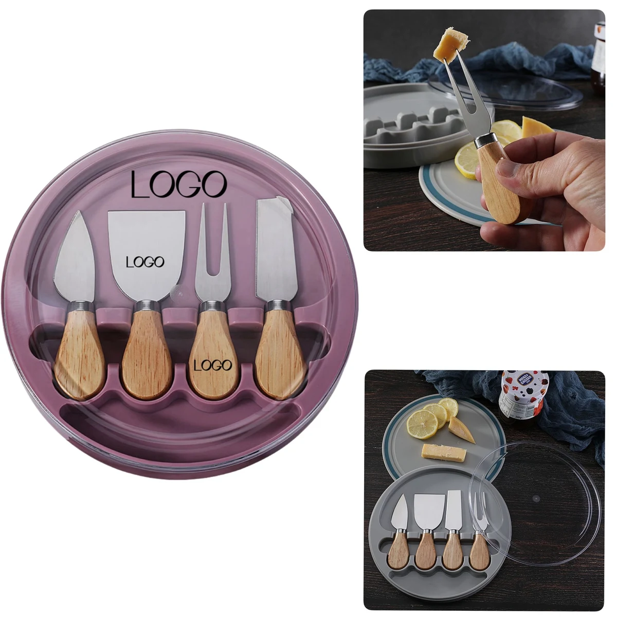Stainless Steel Cheese 4 Knife Set 1