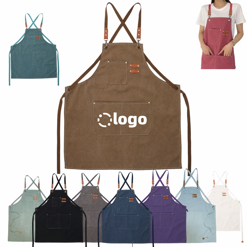 Adjustable Denim Bib Work Apron