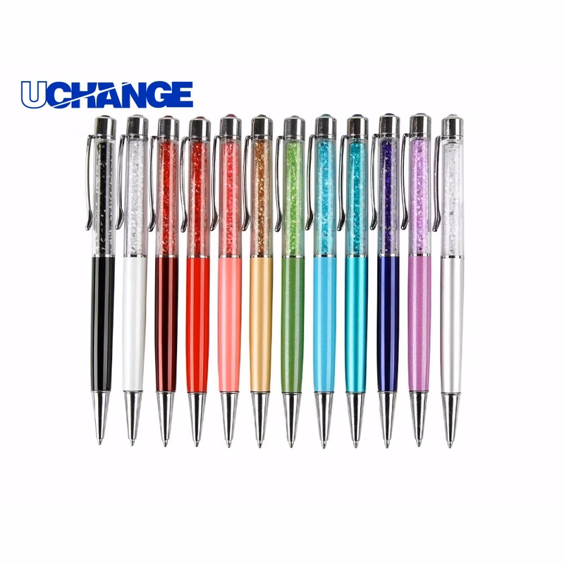 Metal Twist Crystal Ballpoint Pen for Gifts