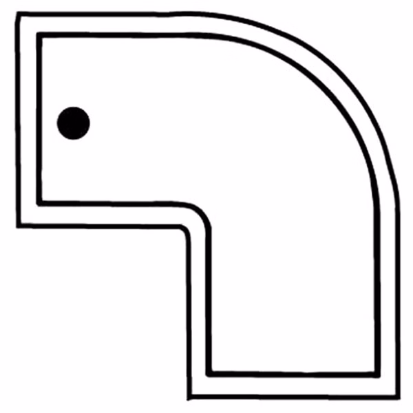 Elbow Pipe Key Tag - Spot Color