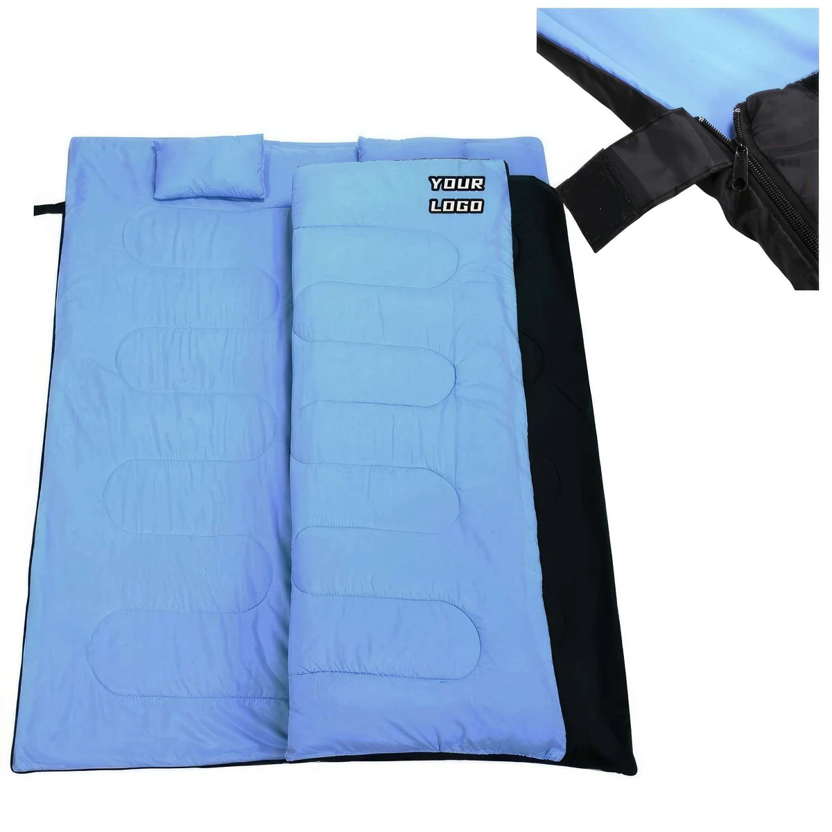 Double Sleeping Bags with Pillow 1