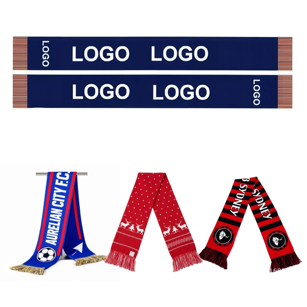 Custom Knitted Supporter Scarf 1