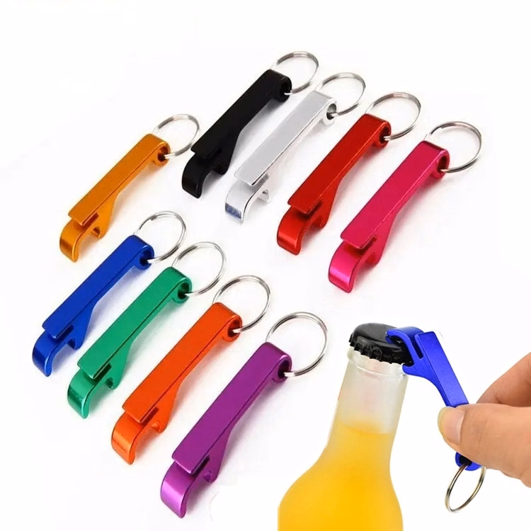 MOQ 50pcs Bottle Opener Keychain Ring