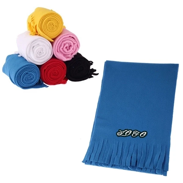 Embroidered Polar Fleece Scarf 1