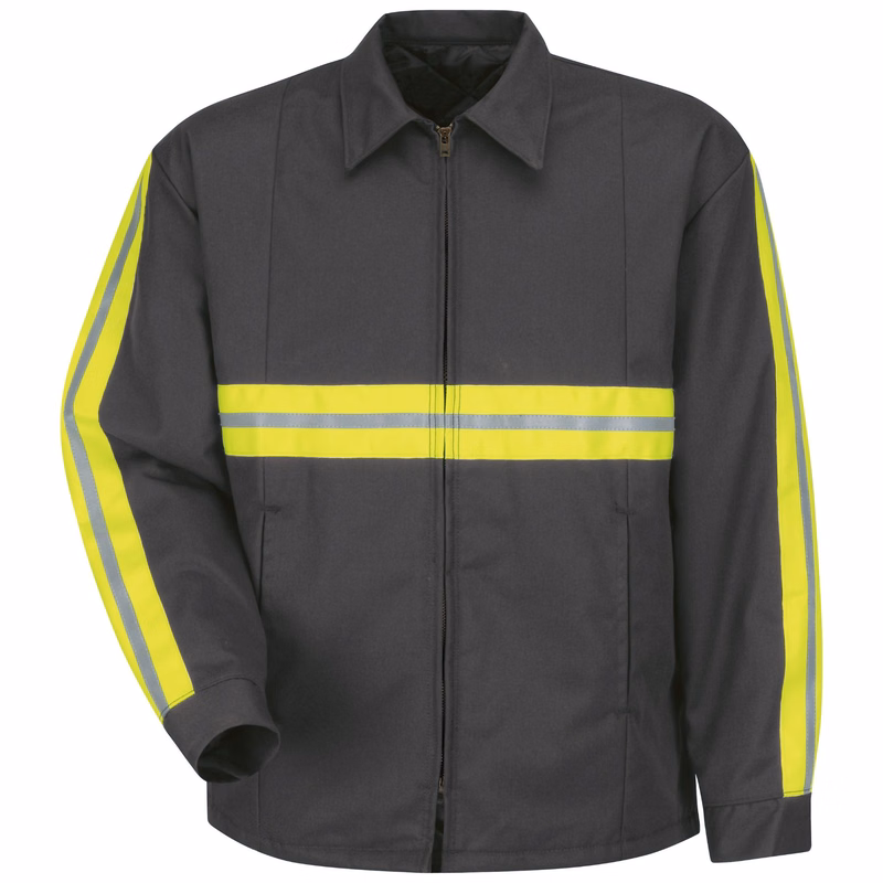 Red Kap® Men's Enhanced Visibility Perma-Lined Panel Jacket
