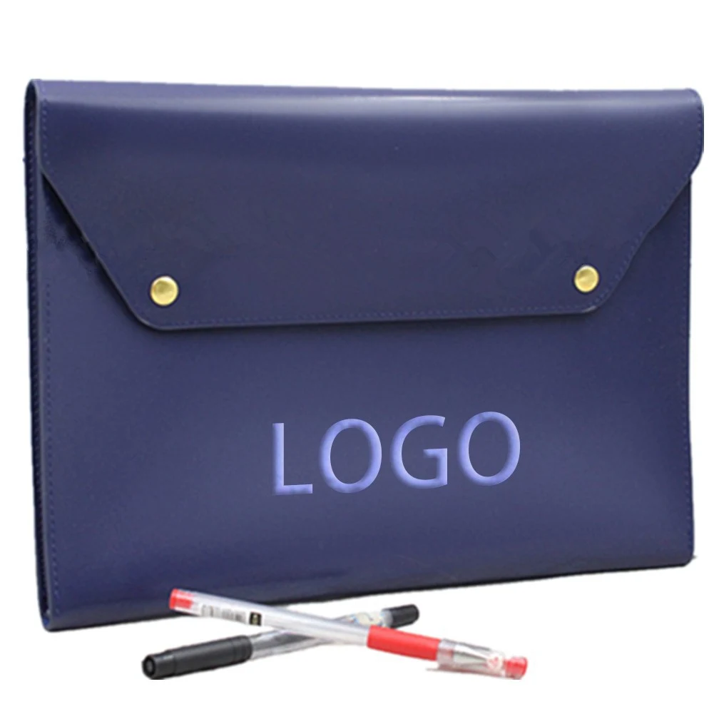 Snap Envelope Leather Document Bag 1