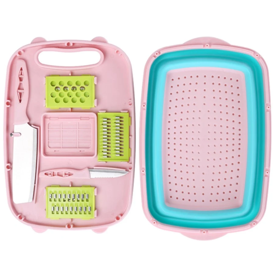 kitchen cutting board-9 in 1 multifunctional plastic cutting 1