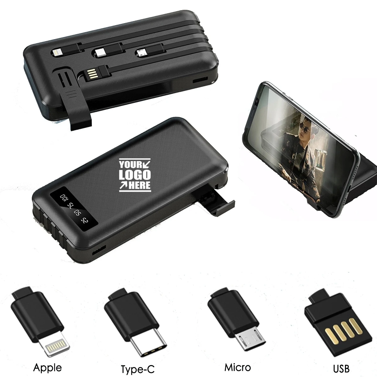 3-in-1 10000 mAh Mini Portable Power Bank 1