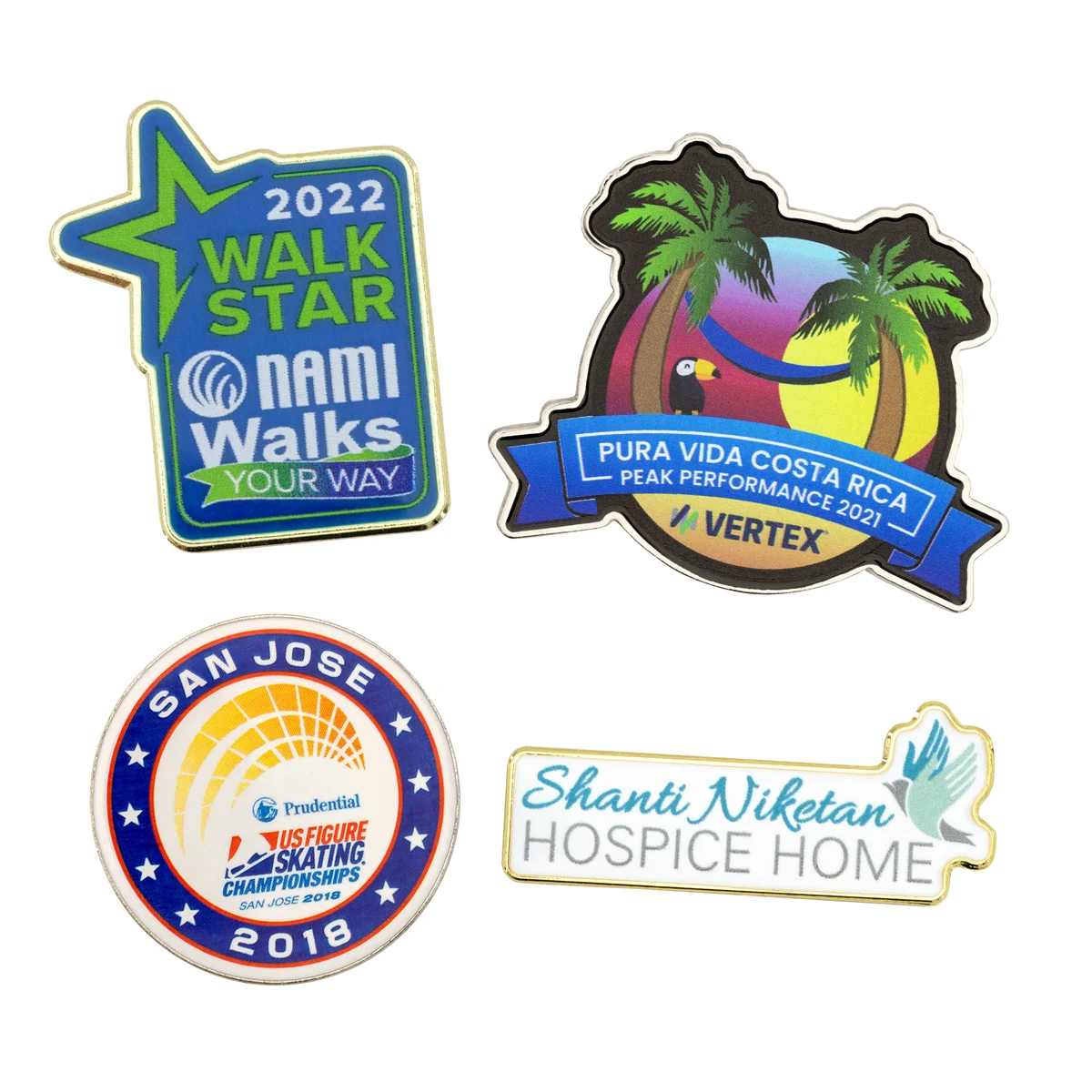 Full Color Die Struck Lapel Pins (3/4") 1