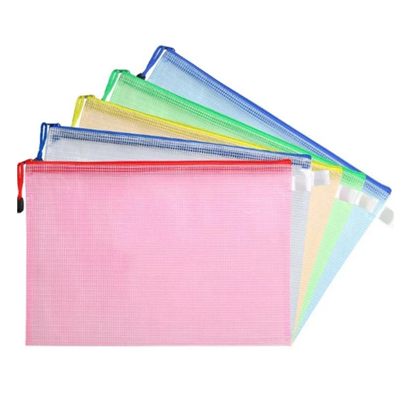 A4 Transparent PVC Zipper File Bag 1