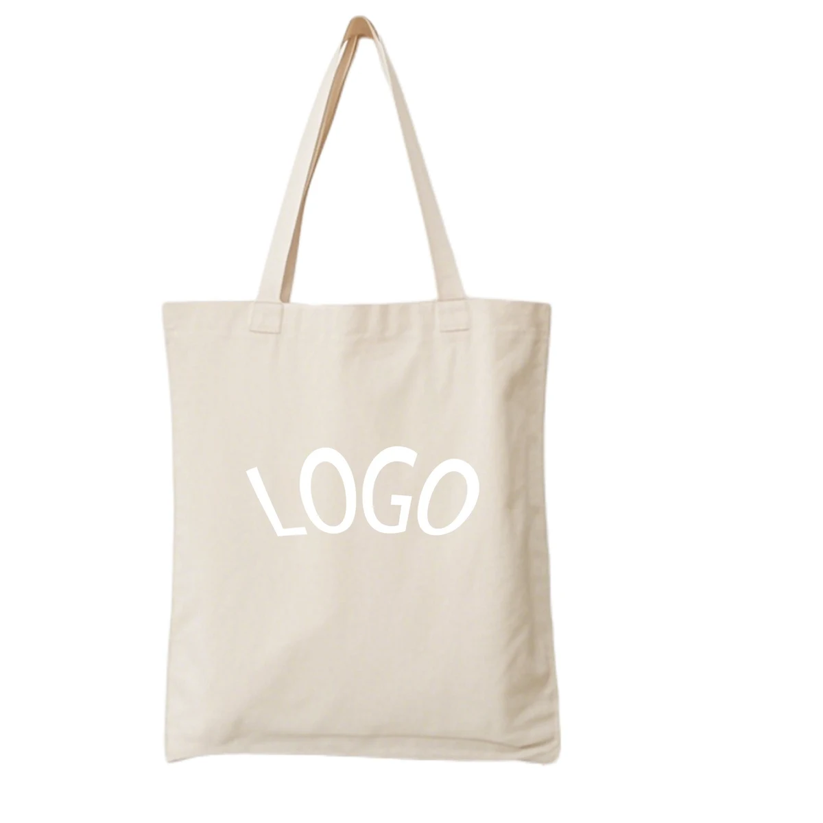 Canvas Tote Shopping Bag, custom tote bag with logo imprint 1