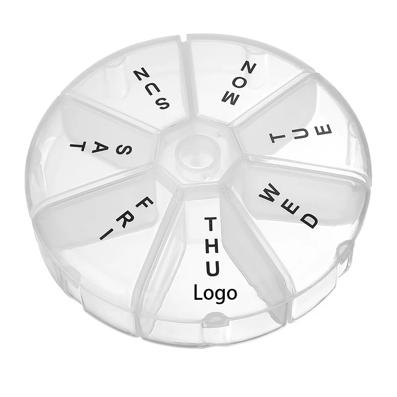 Round Weekly Pill Organizer 1