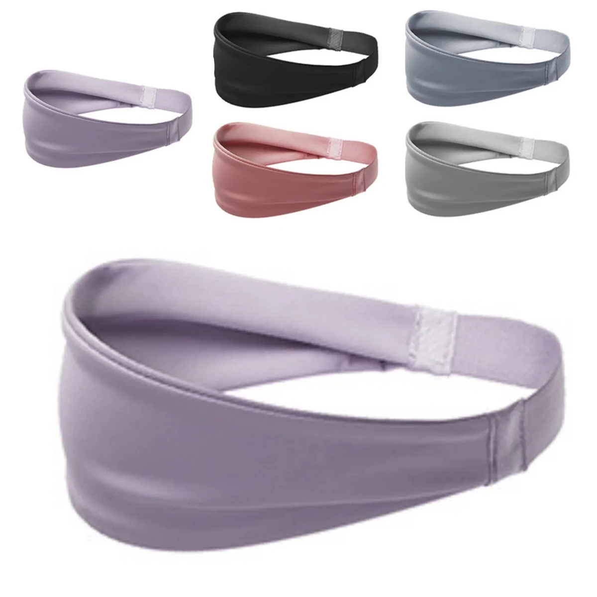 Sports Elastic Cotton Towel Rainbow Headband 1