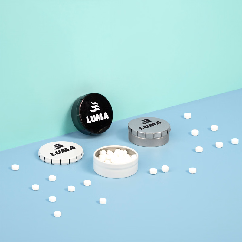 Small Round Clicker Mint Tin
