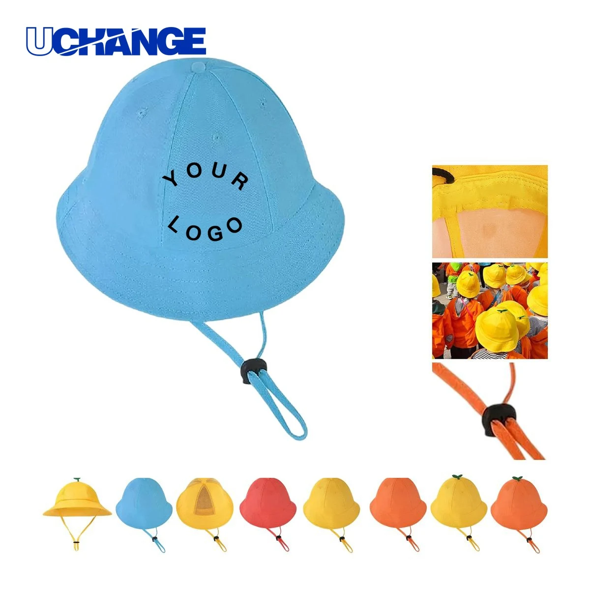 Wide Brim Cotton Sun Hat Headwear for Outdoor Use 1