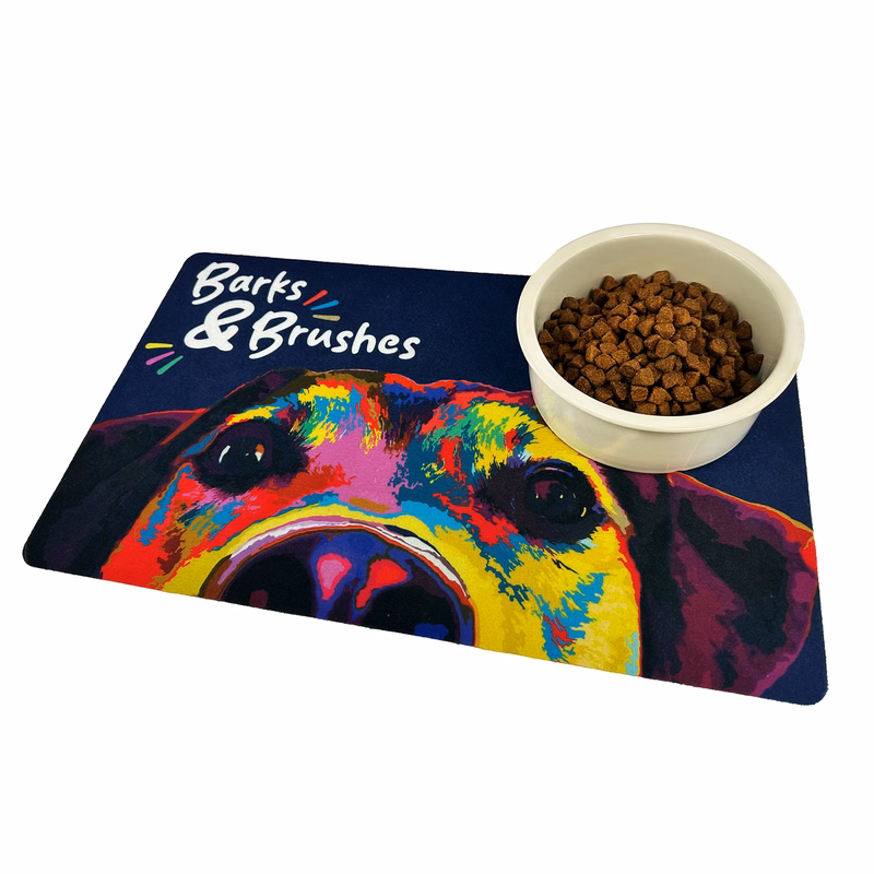 Pet Bowl Mat - Full Color