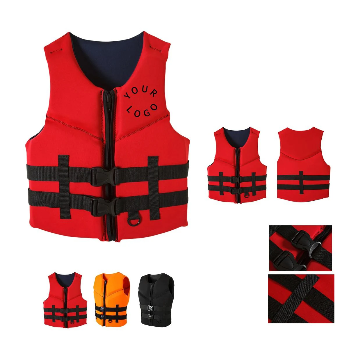 Buoyant Neoprene Life Vest for Boating and Kayaking 1