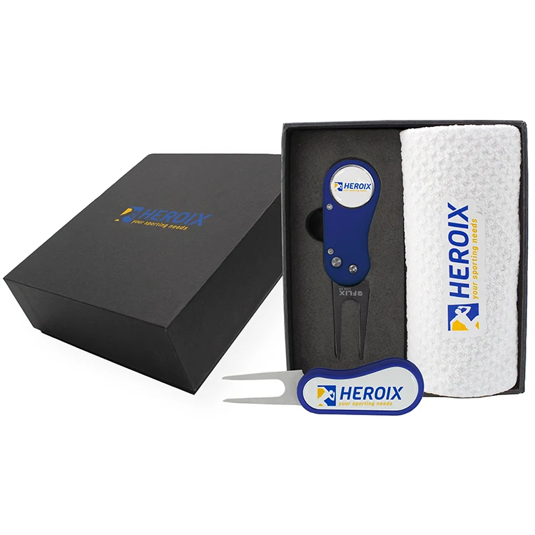 Flix Lite DS Divot Tool and Dormie Towel Mini Presentation Box 1