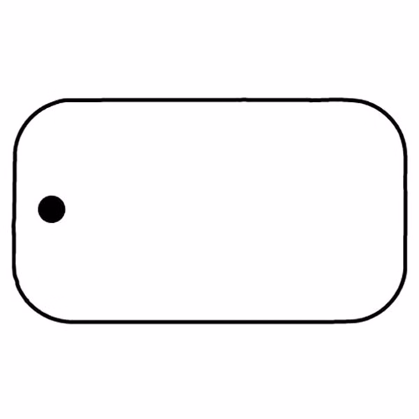 Rectangle 22 Key Tag - Spot Color