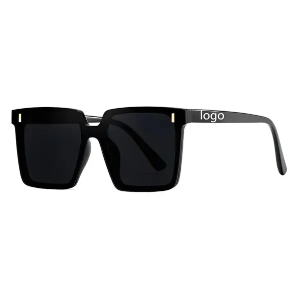 Custom Oversized Square Plastic Sunglasses — UV400 Protection Fashion Eyewear Promo 1