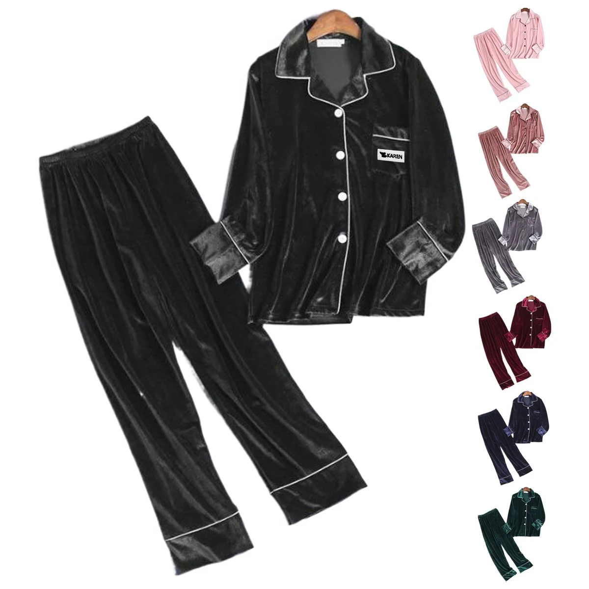 Winter Women Cotton Thermal Pajama Set 1