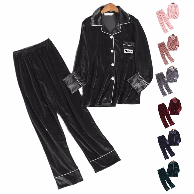 Winter Women Cotton Thermal Pajama Set