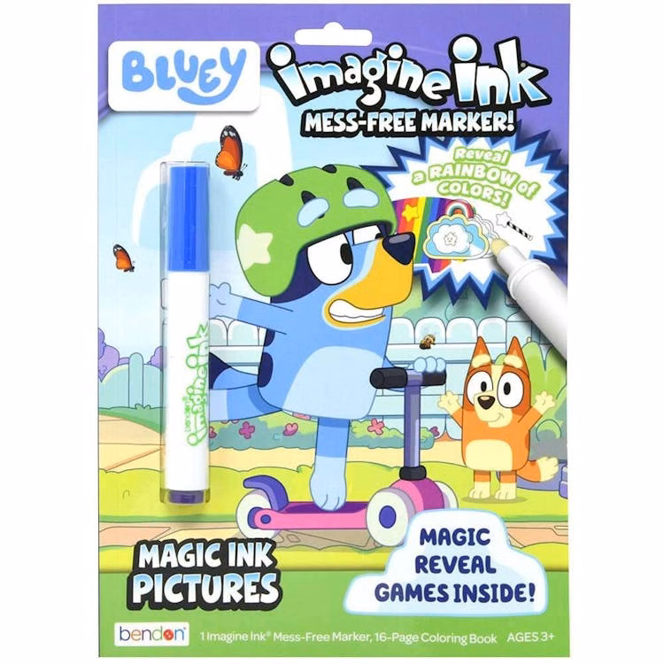 Bluey Imagine Ink Coloring and Activity Books - 16 Pages