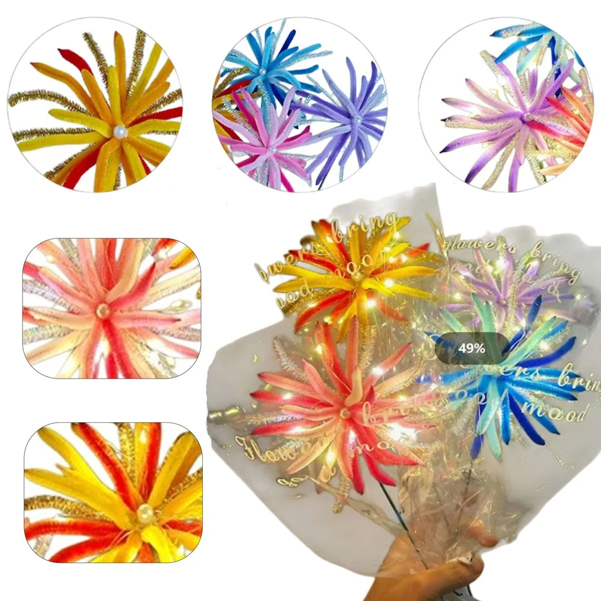 Pipe Cleaner Firework Finished Product 1
