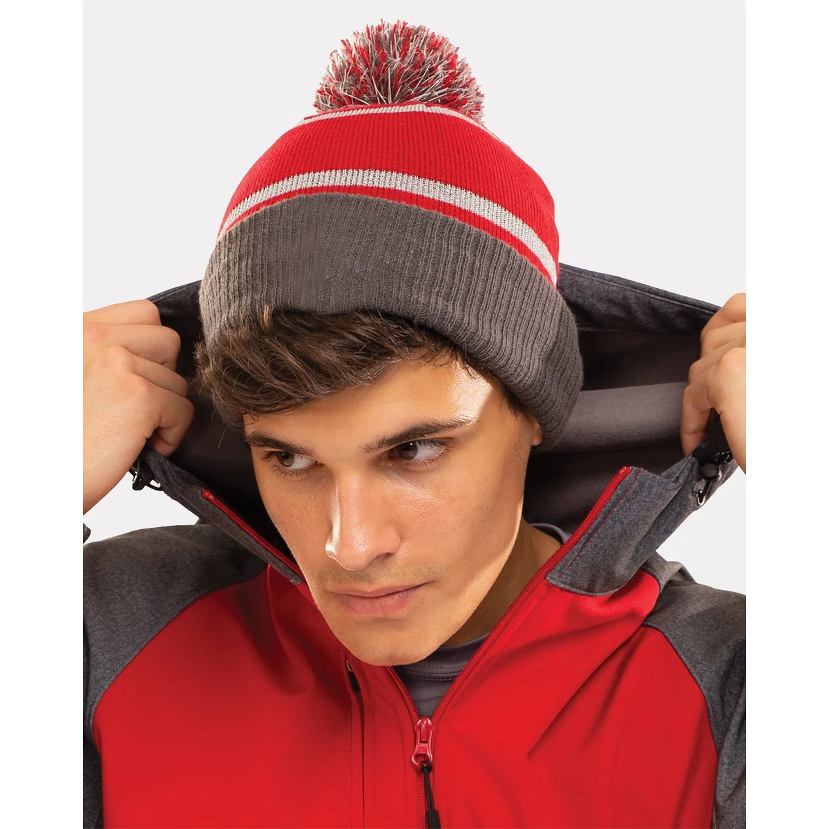 8 1/2" Reflective Knit Beanie - 223816 1