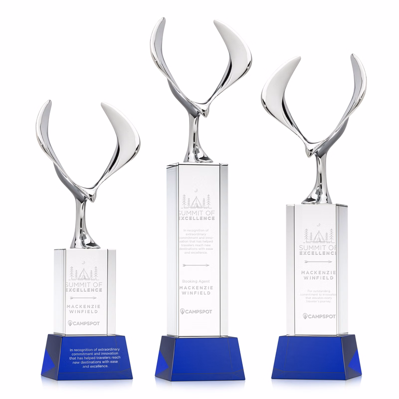 Maverick Eagle Award on Belcroft Base - Blue