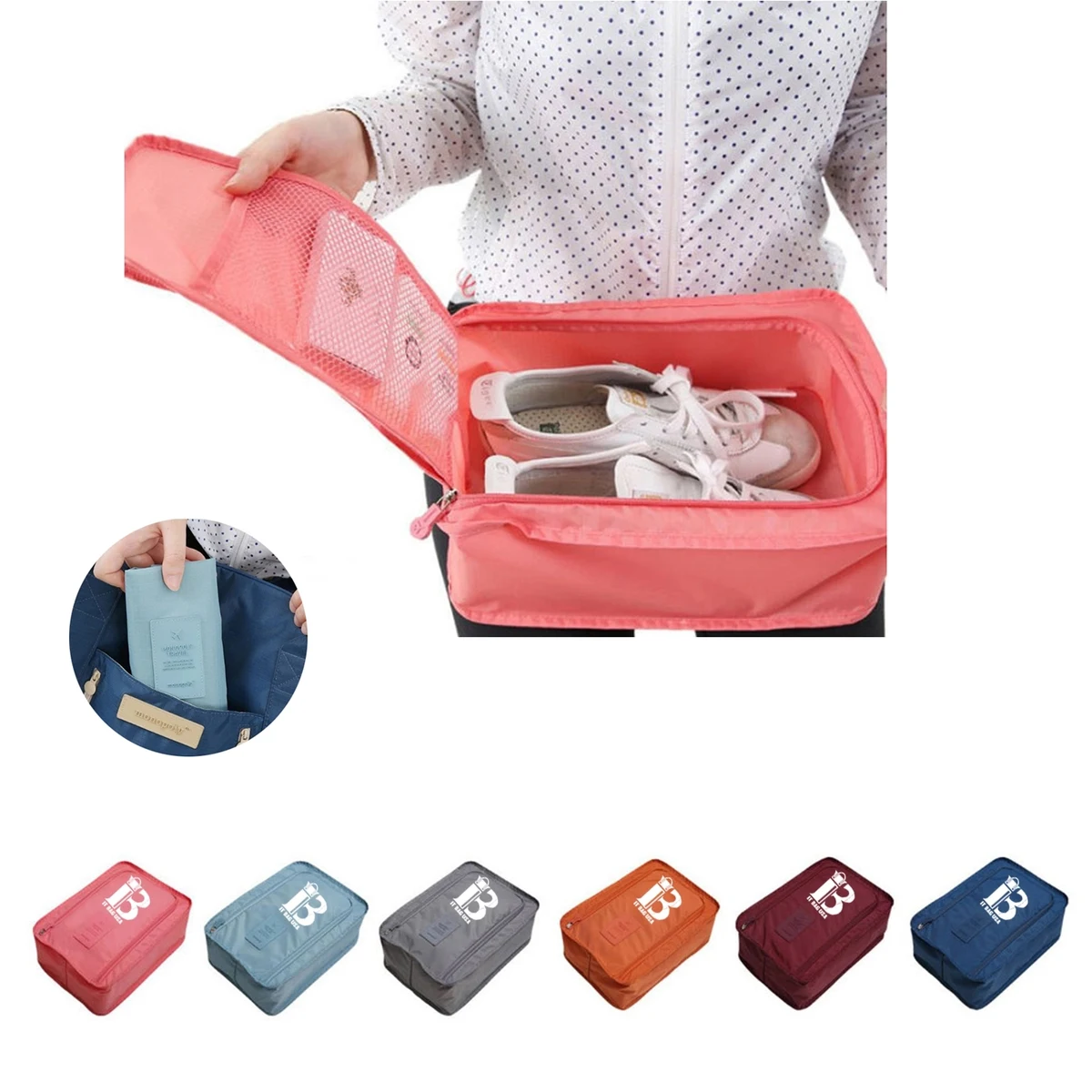 Travel Shoe Bags with Zipper for Men & Women 1