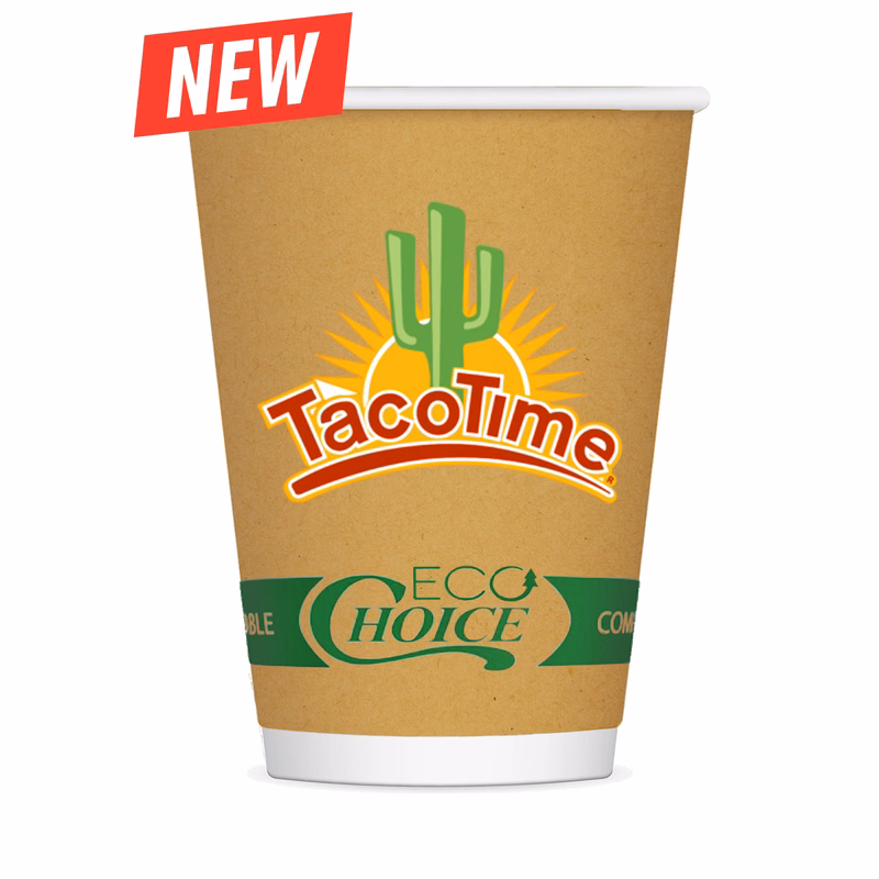 12 Oz. Insulated Kraft Paper Cup, Digital