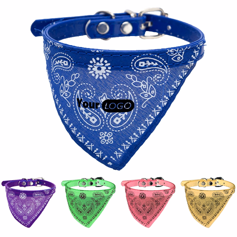 Pu Leather Comfort Meets Fashion With This Pet Bandana Collar