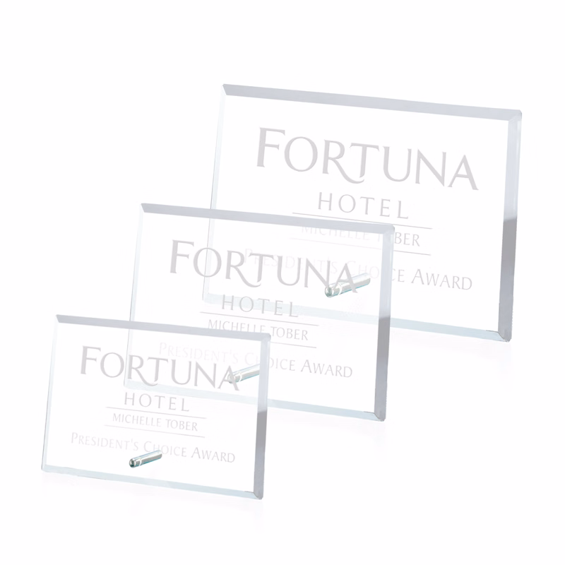 Windsor Rectangle Horizontal Award - Chrome