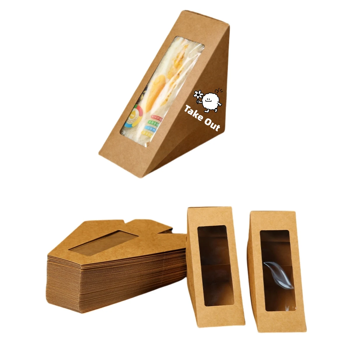 Sandwich Paper Boxes With Window 1