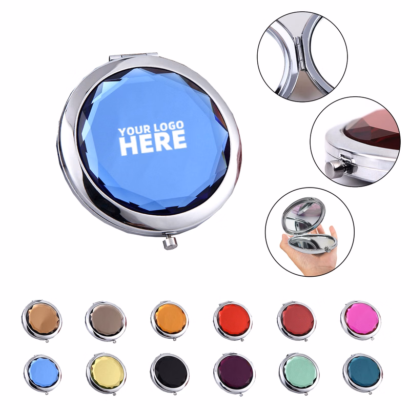 Mini Crystal Folding Mirror